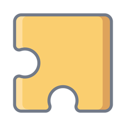 Puzzle detail piece flat PNG Design