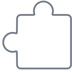 Puzzleteil Detail Strich PNG-Design