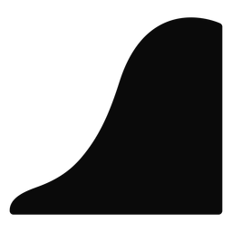 Q Berghügelabstiegsschattenbild PNG-Design