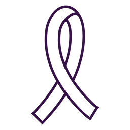 Ribbon loop tape scarf stroke PNG Design