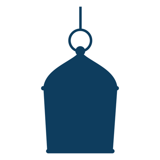 Ícone da lâmpada anelar silhueta Desenho PNG