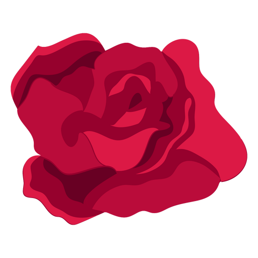 Pétalo de flor de rosa plano Diseño PNG