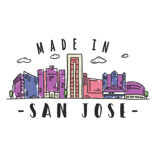 Adesivo de San Jose skyline