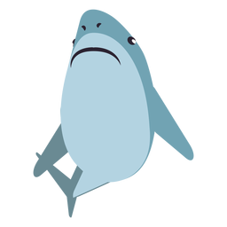 Cauda de barbatana de tubarão arredondada Desenho PNG