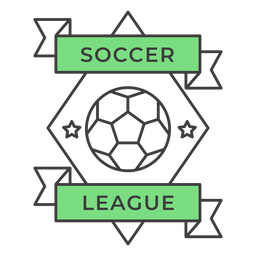 Etiqueta engomada coloreada del rombo de la estrella de la bola de la liga de fútbol Diseño PNG