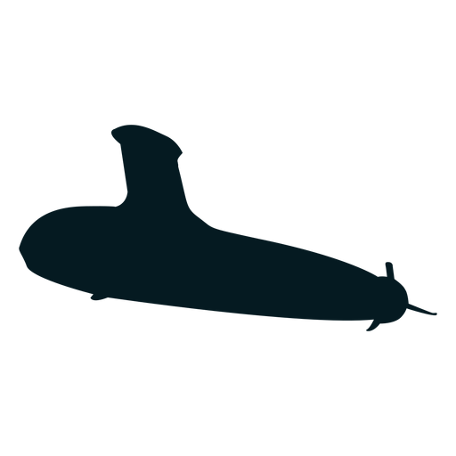 Submarine diver screw torpedo silhouette PNG Design