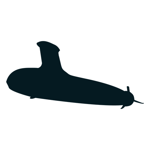 U-Boot-Taucher Schraube Torpedo Silhouette PNG-Design