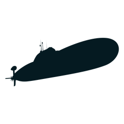 U-Boot-Schraube Taucher Torpedo Silhouette PNG-Design