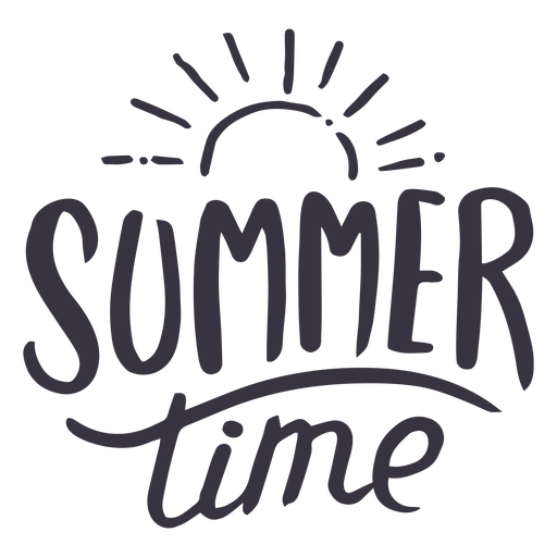 Download Summer time sun badge sticker - Transparent PNG & SVG vector file