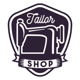 Etiqueta engomada de la insignia de la aguja de la máquina de coser de la sastrería Diseño PNG