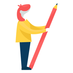 Teacher trousers pencil jacket flat PNG Design