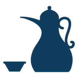 Teekanne Kessel Teeschale Kaffeekanne Silhouette PNG-Design