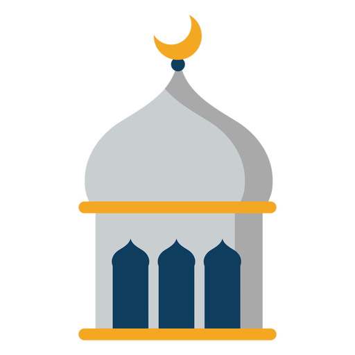 Tower Mosque Dome Crescent Flat Transparent Png Svg Vector File