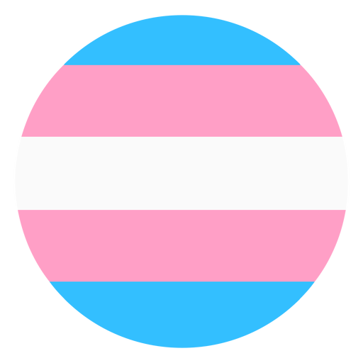 Transgender Kreisstreifen flach PNG-Design