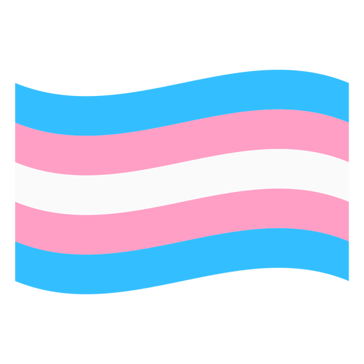 Transgender flag stripe flat PNG Design