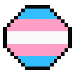 Transgênero octógono stripe pixel plano Desenho PNG Transparent PNG