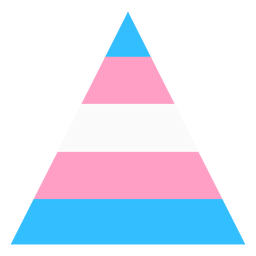 Transgender Dreiecksstreifen flach PNG-Design