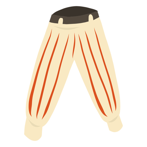 Trousers stripe flat PNG Design