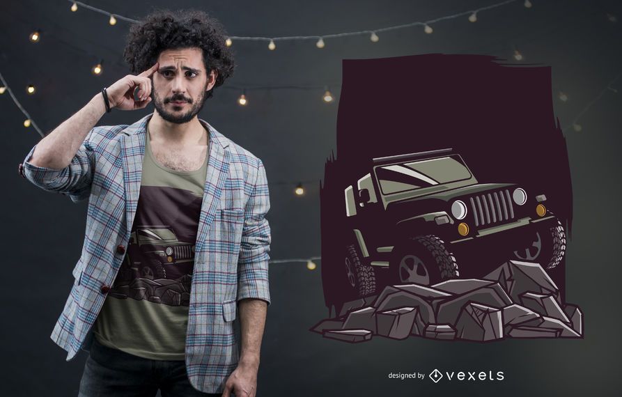 Diseño de camiseta Jeep del día del padre Diseño de camiseta Jeep del día del padre