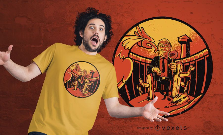 Diseño de camiseta trump wall Diseño de camiseta trump wall