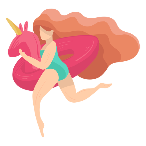 Download Women Girl Bathing Suit Swimsuit Hair Swimming Circle Unicorn Flat Transparent Png Svg Vector File 3D SVG Files Ideas | SVG, Paper Crafts, SVG File