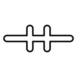 Carrera de protección de cerradura de puerta Z Diseño PNG