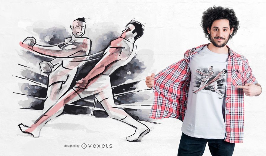 Boxing Fight T-Shirt Design Boxing Fight T-Shirt Design
