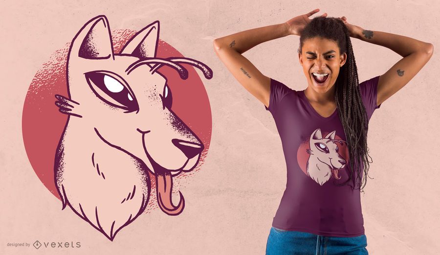 Diseño de camiseta de perro extranjero Diseño de camiseta de perro extranjero