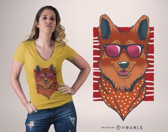 Design de moda cão t-shirt Design de moda cão t-shirt