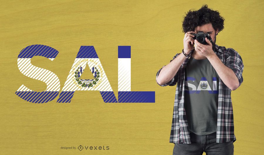 Diseño de camiseta bandera de salvador. Diseño de camiseta bandera de salvador.