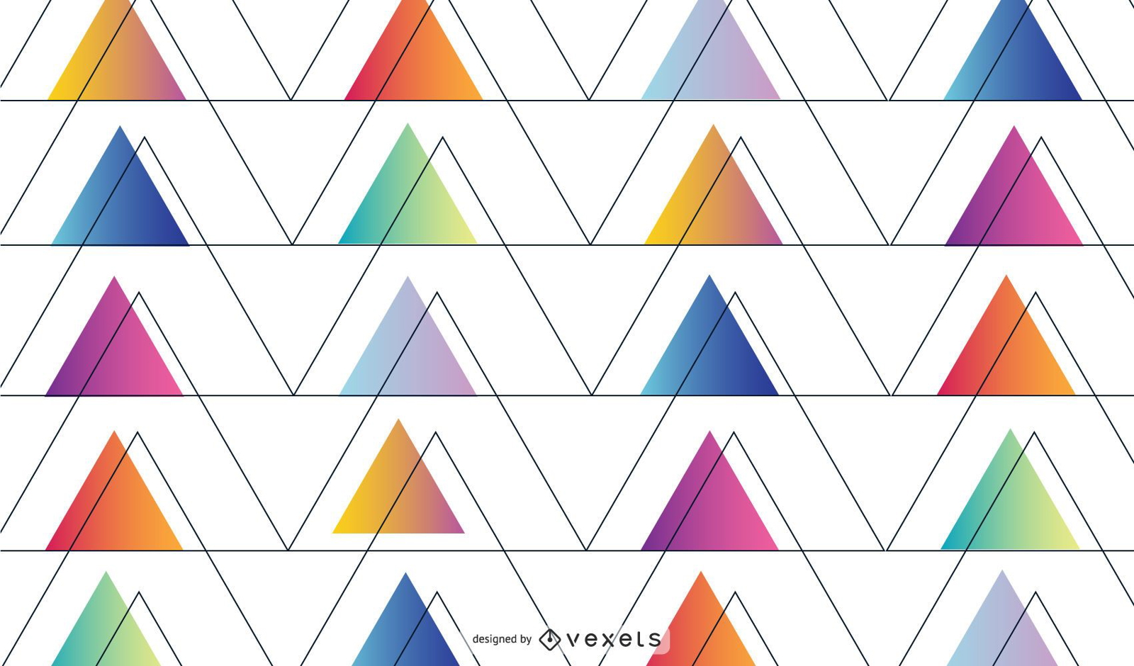 Abstract geometric triangular background