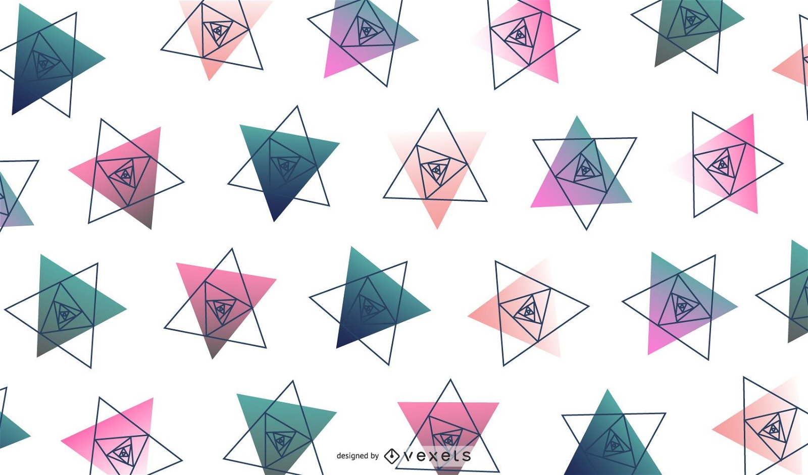 Dreieck geometrisches Design Illustration