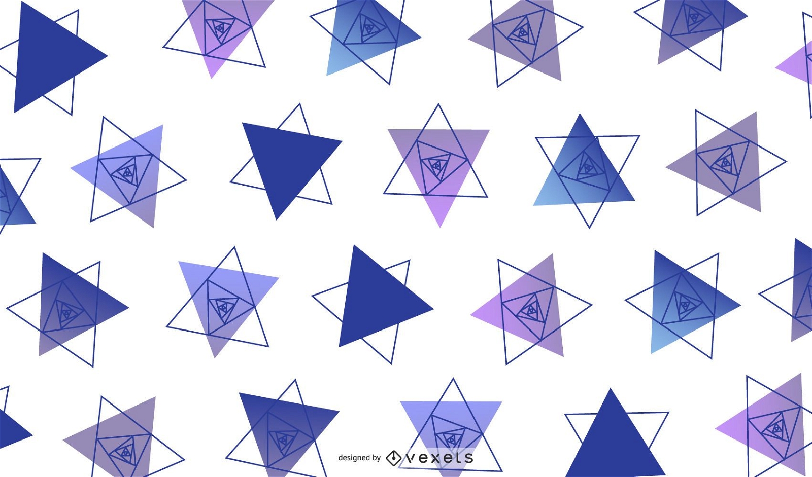 Triangular Geometric Design Illustration