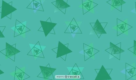 Ilustração geométrica verde dos triângulos Ilustração geométrica verde dos triângulos