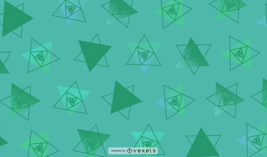 Green Geometric Triangles Illustration Green Geometric Triangles Illustration