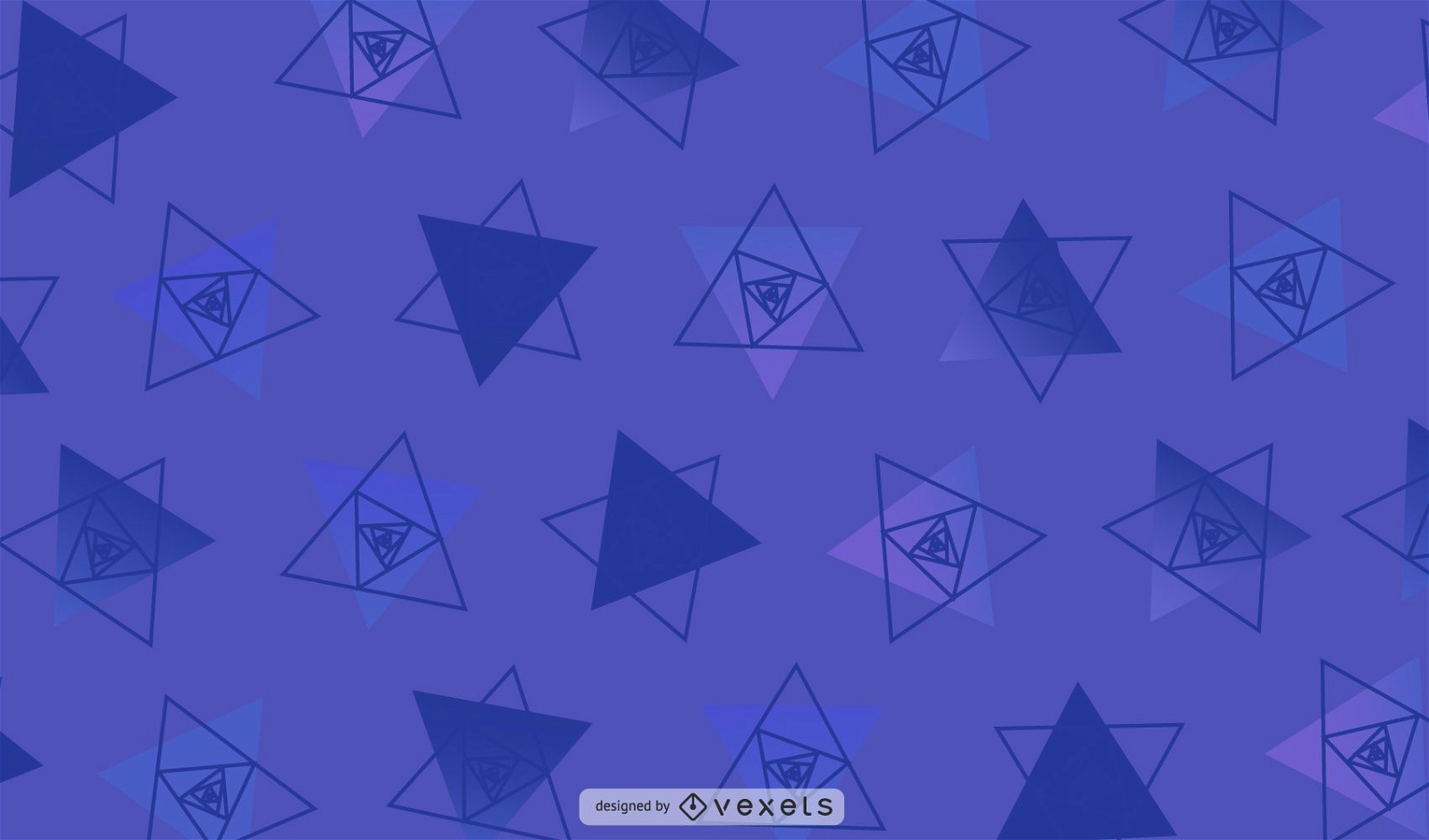 Purple Geometric Triangles Illustration