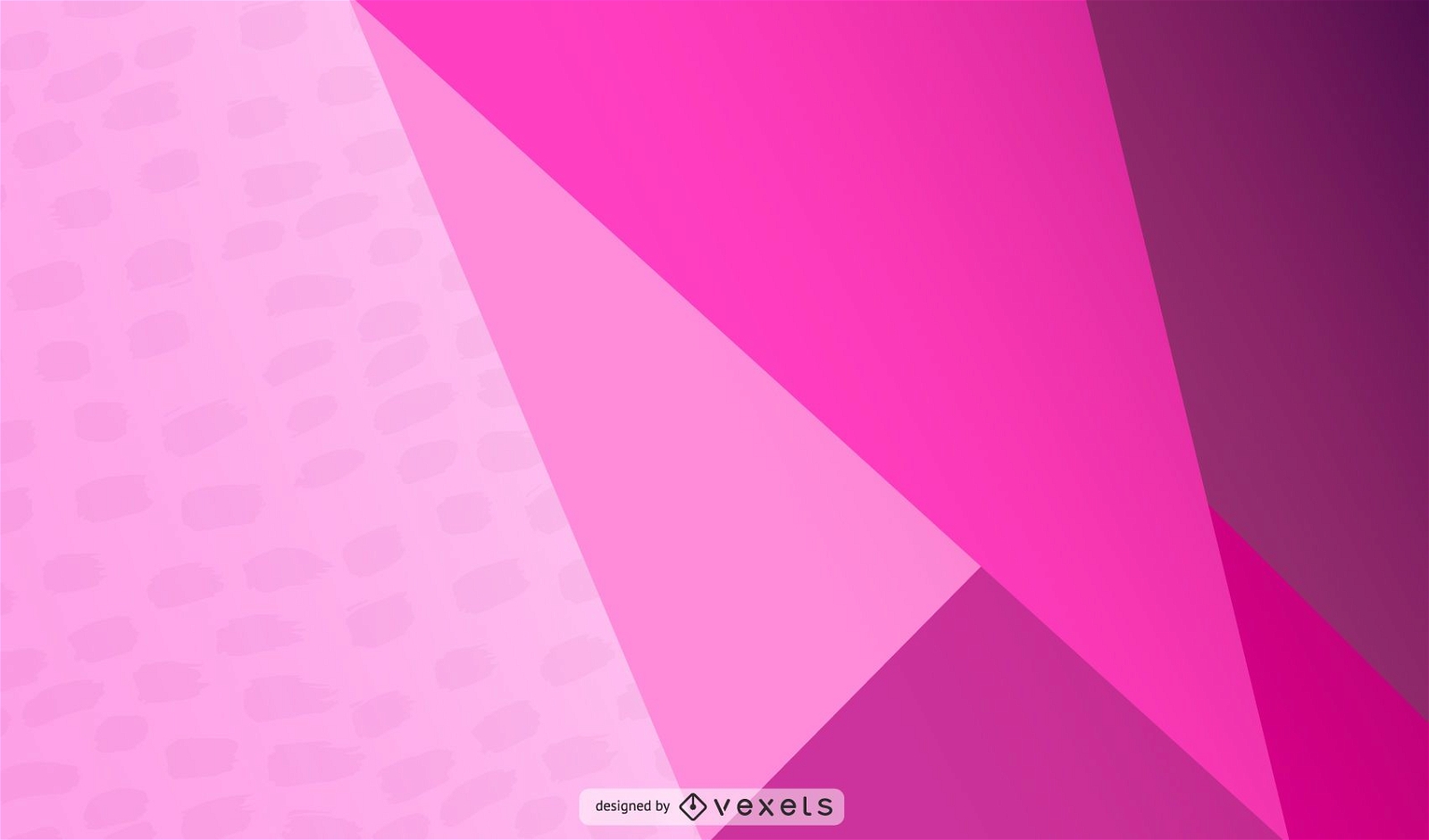 Design abstrato triangular rosa
