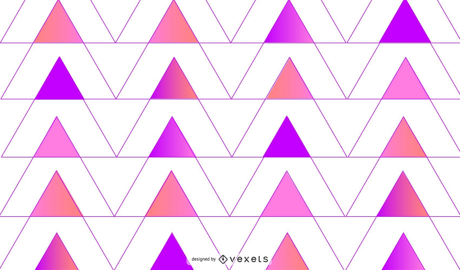 Purple pink triangles geometric background