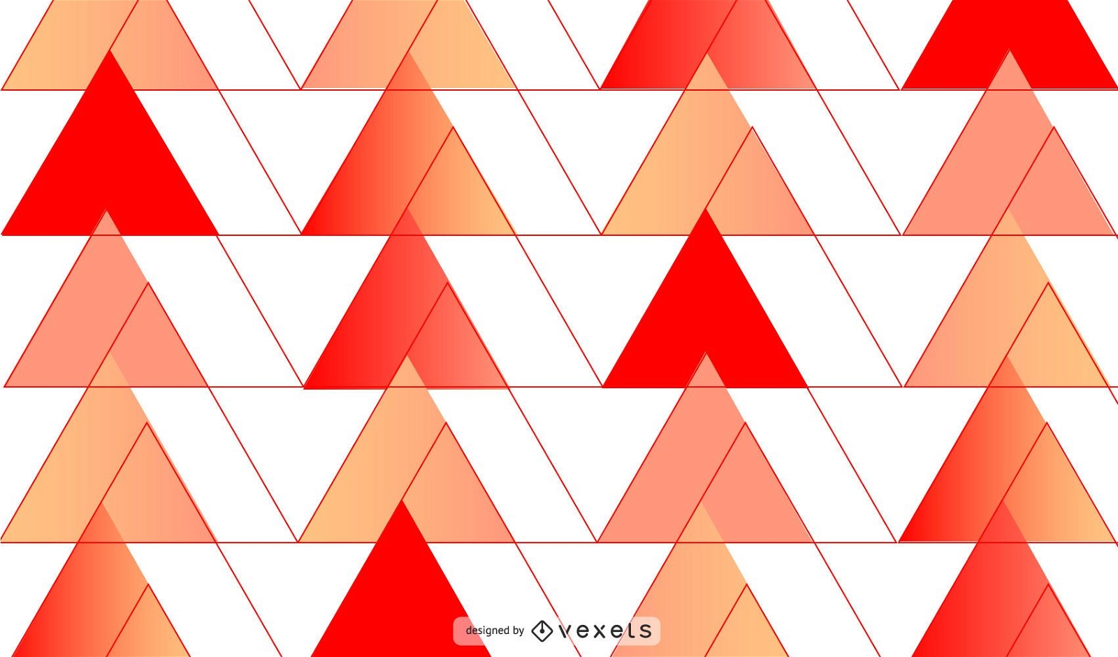 Red triangles background design