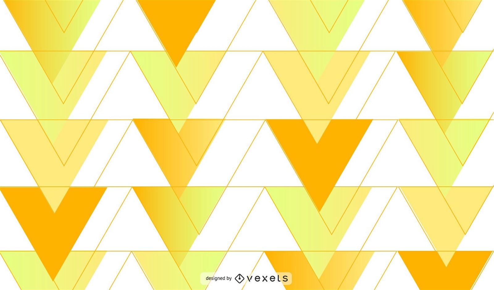 Hintergrunddesign der gelben Dreiecke