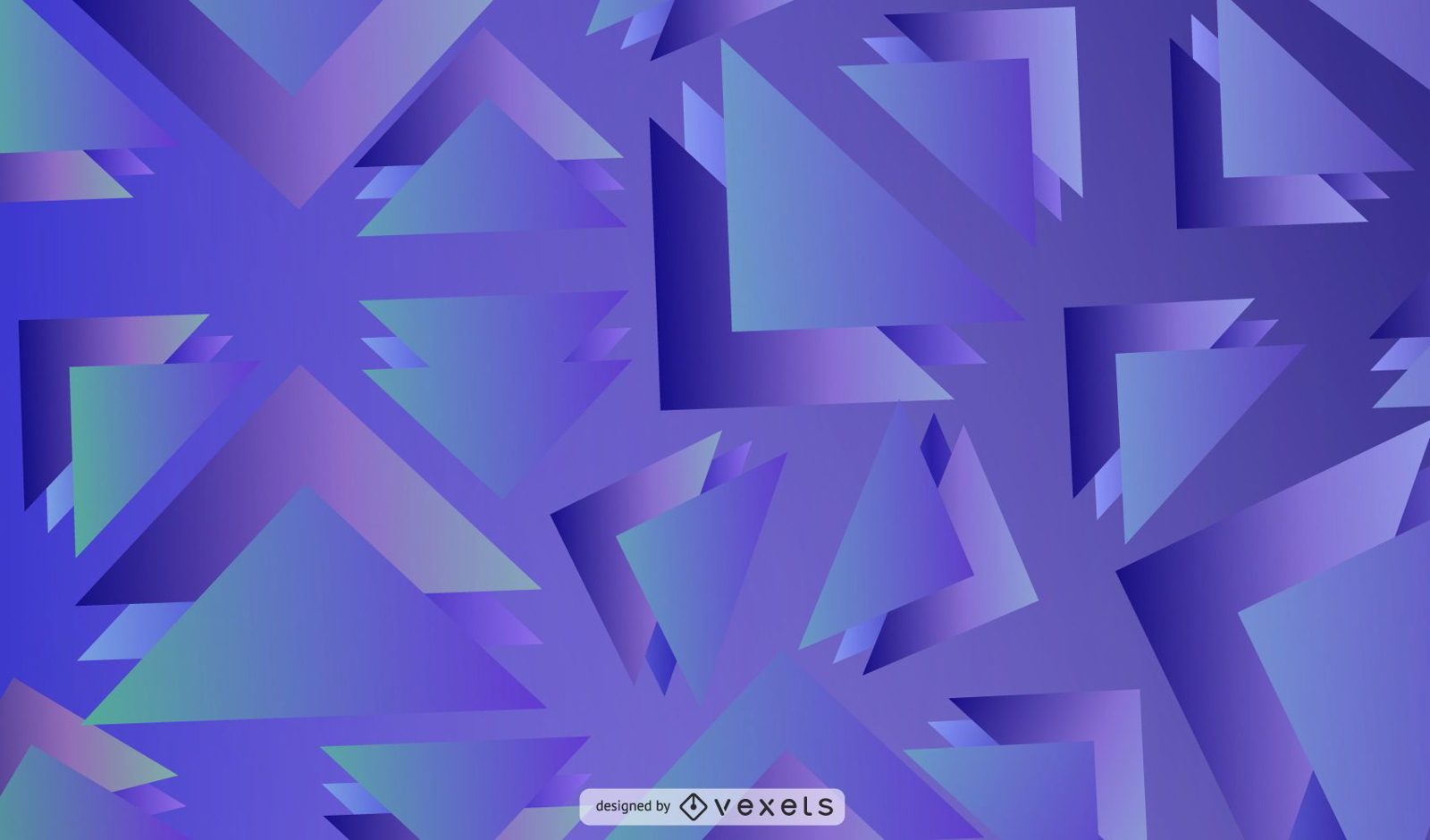 Hintergrunddesign des blauen Dreiecks