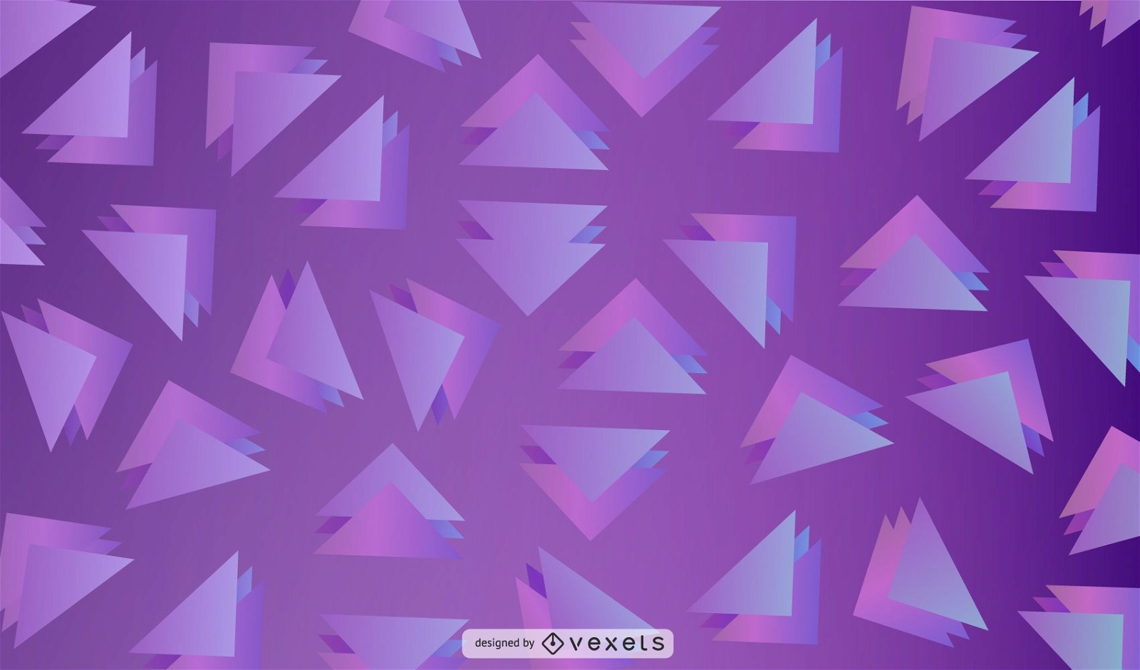 Purple triangles background design