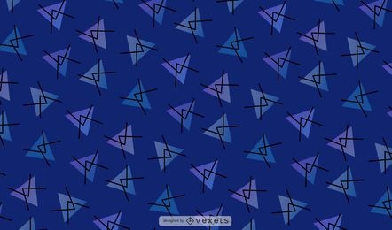 Abstract Triangle Blue Pattern Background
