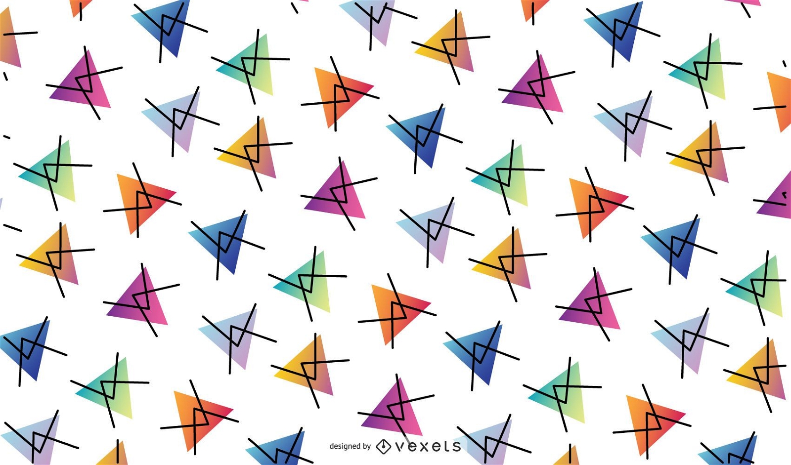 Bunter Dreieck-Muster-Hintergrund