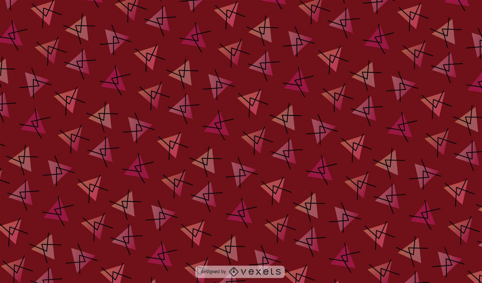 Roter abstrakter Dreieck-Hintergrund