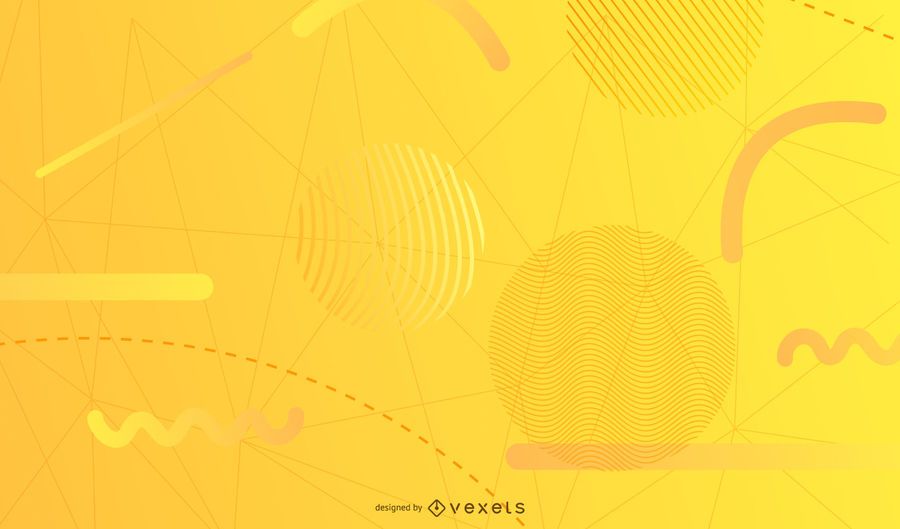 Yellow geometric shapes background Yellow geometric shapes background