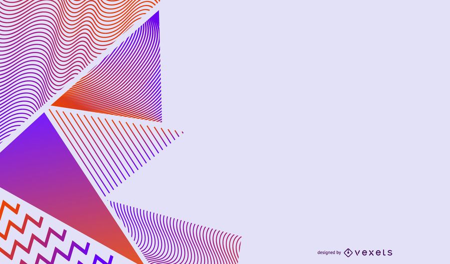 Striped gradient triangles background Striped gradient triangles background
