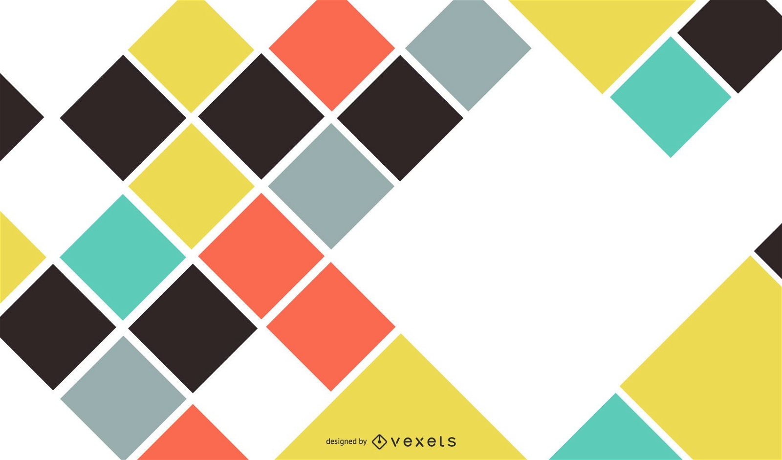 Diseño de fondo abstracto de cuadrados de color