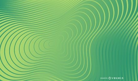Green wavy lines abstract background