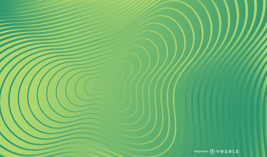 Fondo abstracto de líneas onduladas verdes Fondo abstracto de líneas onduladas verdes